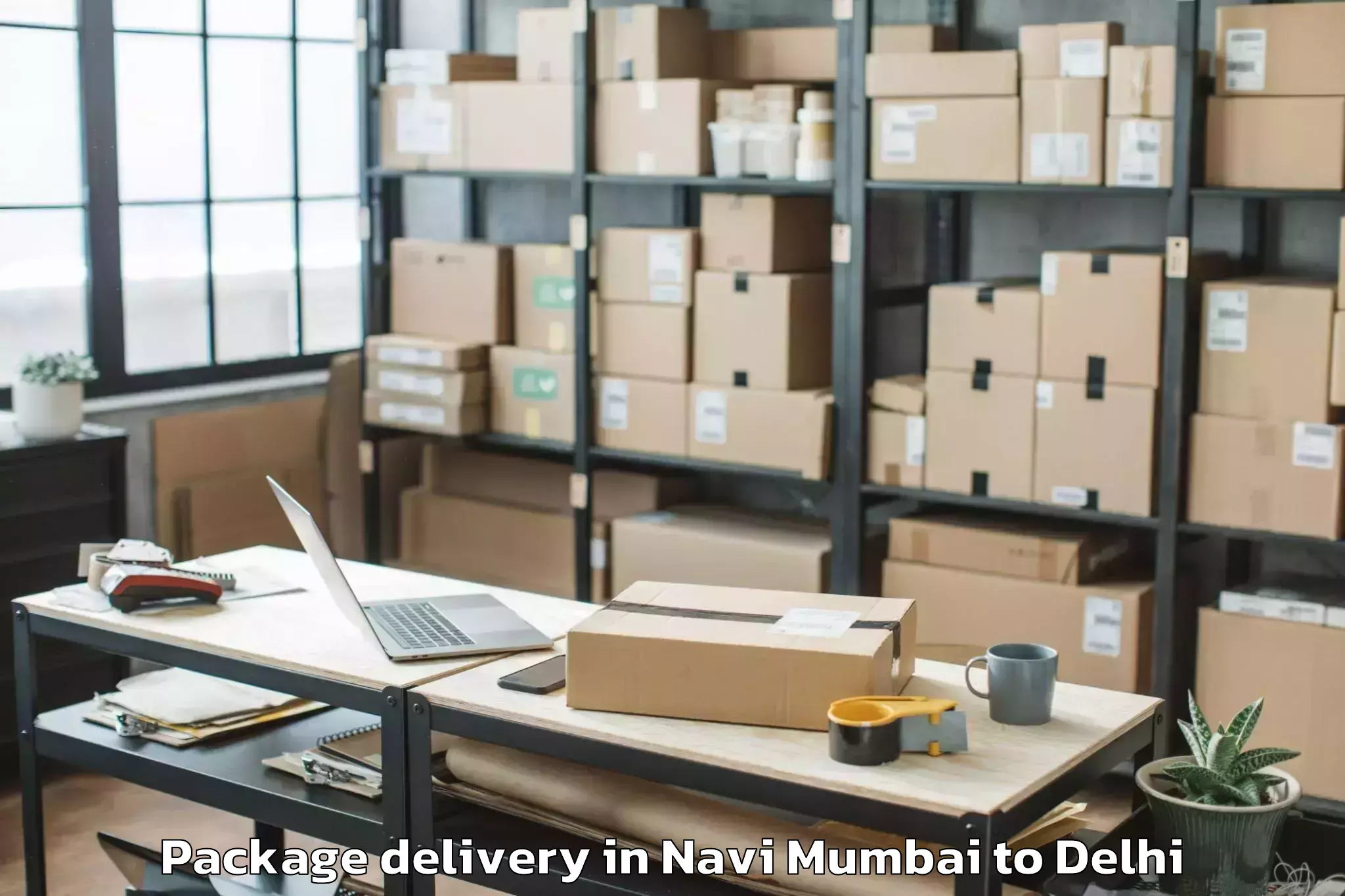 Reliable Navi Mumbai to Iit Delhi Package Delivery